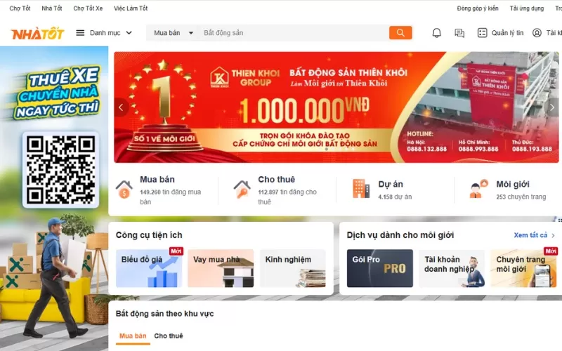 các trang web bất động sản